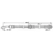 Flexible de frein BORG & BECK BBH7011 - Visuel 2