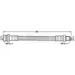 Flexible de frein BORG & BECK BBH7110 - Visuel 2