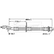Flexible de frein BORG & BECK BBH7255 - Visuel 2