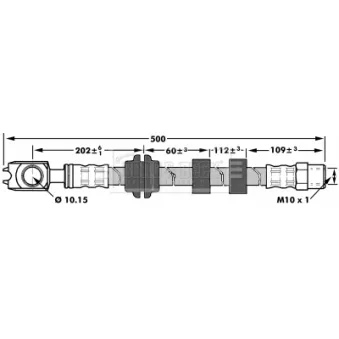 Flexible de frein BORG & BECK BBH7297