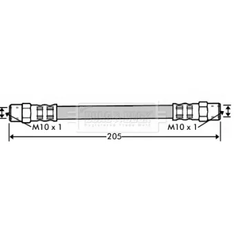 Flexible de frein BORG & BECK BBH7340
