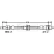 Flexible de frein BORG & BECK BBH7396 - Visuel 2