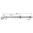 Flexible de frein BORG & BECK BBH7421 - Visuel 2