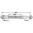 Flexible de frein BORG & BECK BBH7465 - Visuel 2