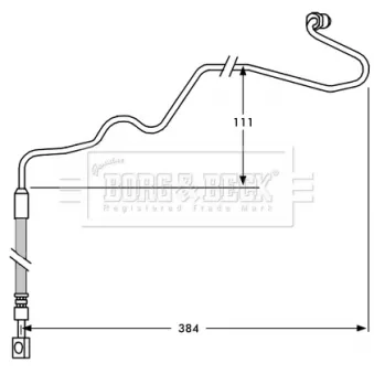 Flexible de frein BORG & BECK BBH7534