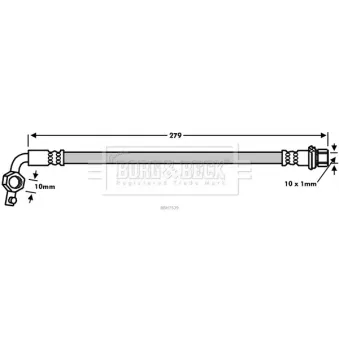 Flexible de frein BORG & BECK BBH7539