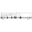 Flexible de frein BORG & BECK BBH7589 - Visuel 2