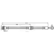 Flexible de frein BORG & BECK BBH7658 - Visuel 2
