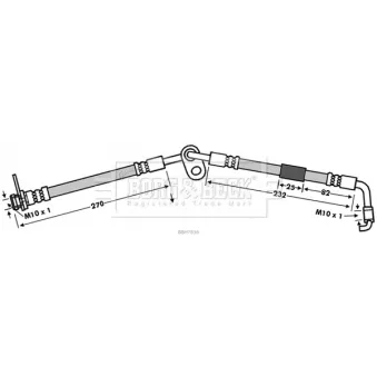 Flexible de frein BORG & BECK BBH7816