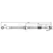 Flexible de frein BORG & BECK BBH7835 - Visuel 2