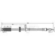 Flexible de frein BORG & BECK BBH7836 - Visuel 2
