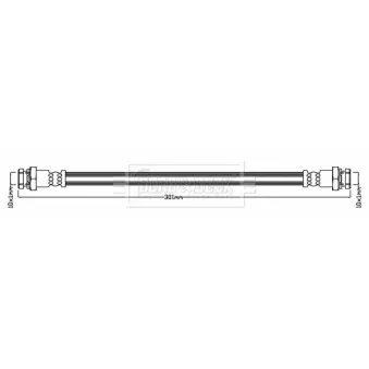 Flexible de frein BORG & BECK BBH8083