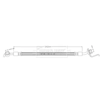 Flexible de frein BORG & BECK BBH8929