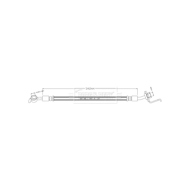 Flexible de frein BORG & BECK BBH8929