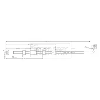 Flexible de frein BORG & BECK BBH8938