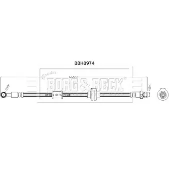 Flexible de frein BORG & BECK BBH8974