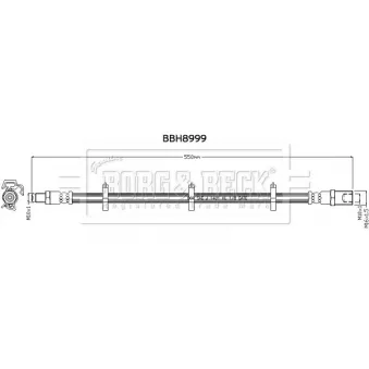 Flexible de frein BORG & BECK BBH8999