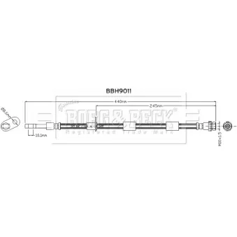 Flexible de frein BORG & BECK