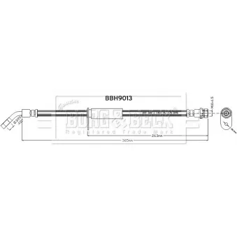 Flexible de frein BORG & BECK