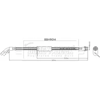 Flexible de frein BORG & BECK