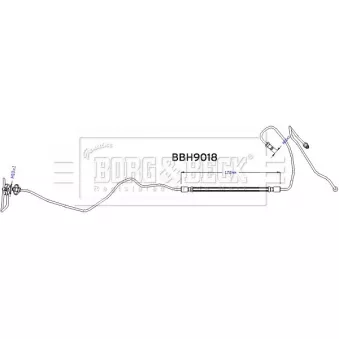 Flexible de frein BORG & BECK BBH9018