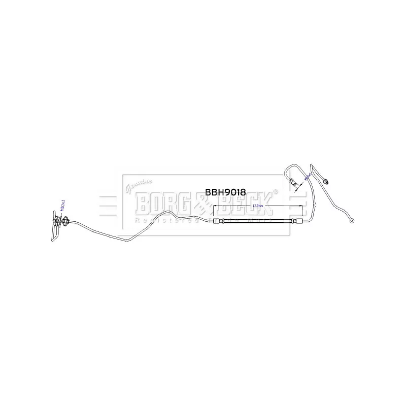 Flexible de frein BORG & BECK BBH9018