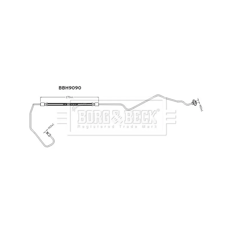 Flexible de frein BORG & BECK BBH9090
