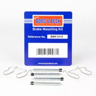 Kit d'accessoires, plaquette de frein à disque BORG & BECK BBK1015