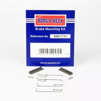 Kit d'accessoires, plaquette de frein à disque BORG & BECK BBK1119
