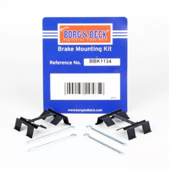 Kit d'accessoires, plaquette de frein à disque BORG & BECK BBK1134