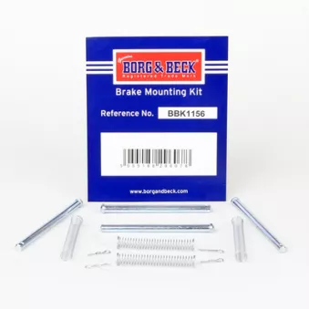 Kit d'accessoires, plaquette de frein à disque BORG & BECK BBK1156