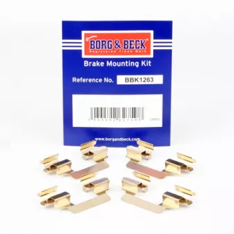 Kit d'accessoires, plaquette de frein à disque BORG & BECK BBK1263