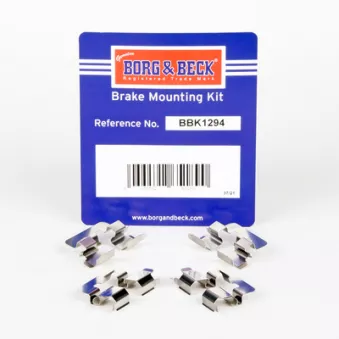 Kit d'accessoires, plaquette de frein à disque BORG & BECK BBK1294