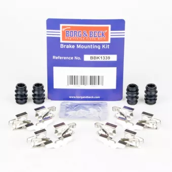 Kit d'accessoires, plaquette de frein à disque BORG & BECK BBK1339
