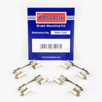 Kit d'accessoires, plaquette de frein à disque BORG & BECK BBK1369