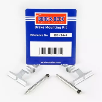 Kit d'accessoires, plaquette de frein à disque BORG & BECK BBK1444