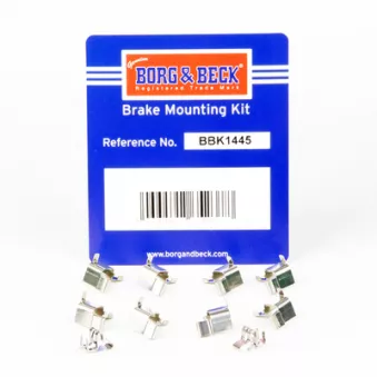 Kit d'accessoires, plaquette de frein à disque BORG & BECK BBK1445