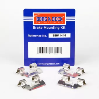 Kit d'accessoires, plaquette de frein à disque BORG & BECK BBK1446