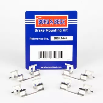 Kit d'accessoires, plaquette de frein à disque BORG & BECK BBK1447
