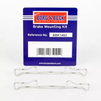 Kit d'accessoires, plaquette de frein à disque BORG & BECK BBK1462
