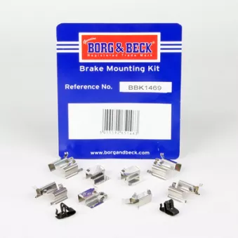 Kit d'accessoires, plaquette de frein à disque BORG & BECK BBK1469