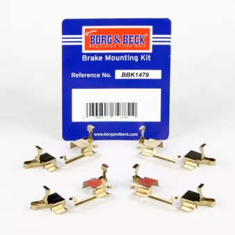 Kit d'accessoires, plaquette de frein à disque BORG & BECK BBK1479
