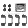 Kit d'accessoires, plaquette de frein à disque BORG & BECK BBK1503 - Visuel 2