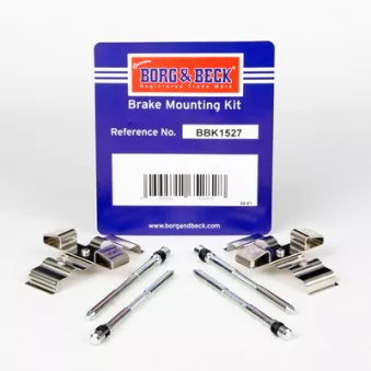 Kit d'accessoires, plaquette de frein à disque BORG & BECK BBK1527