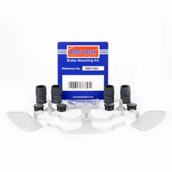 Kit d'accessoires, plaquette de frein à disque BORG & BECK BBK1560