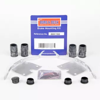 Kit d'accessoires, plaquette de frein à disque BORG & BECK BBK1568