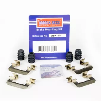 Kit d'accessoires, plaquette de frein à disque BORG & BECK