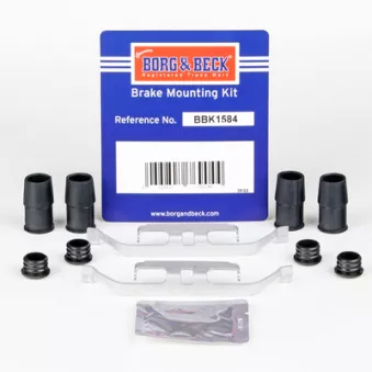 Kit d'accessoires, plaquette de frein à disque BORG & BECK BBK1584