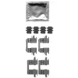Kit d'accessoires, plaquette de frein à disque BORG & BECK BBK1605 - Visuel 2