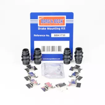 Kit d'accessoires, plaquette de frein à disque BORG & BECK BBK1730